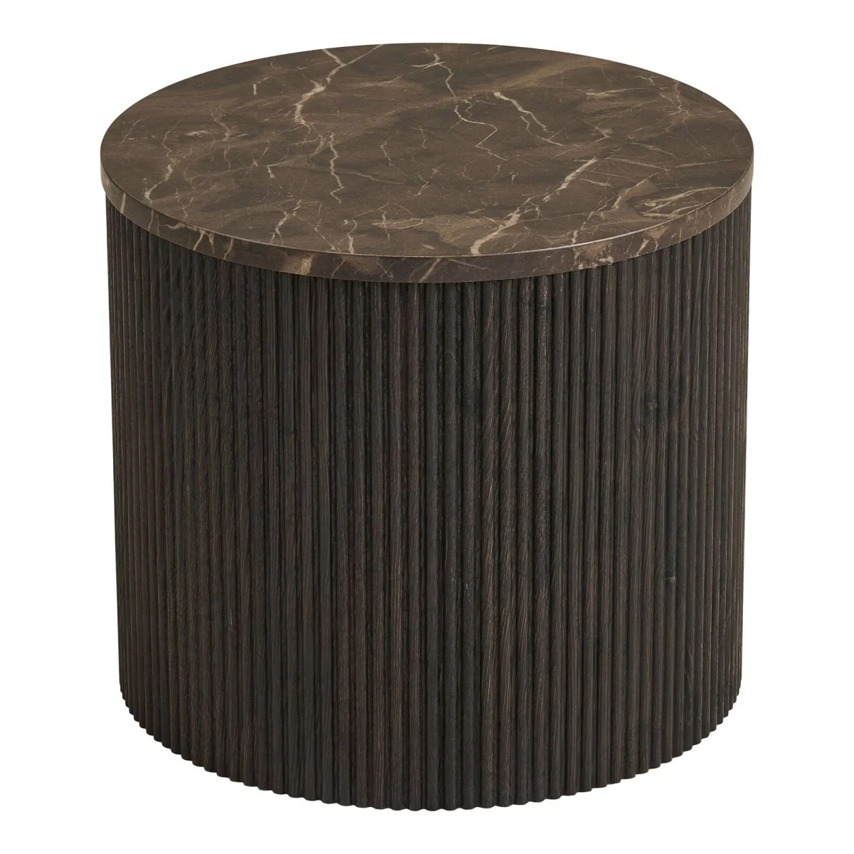 Rota sidebord, mørk brun ø45 cm - Image 6