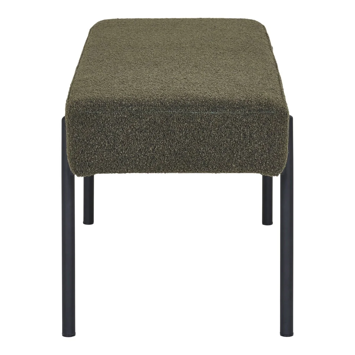 Swindon benk bouclé mørk grønn 100 cm - Image 7