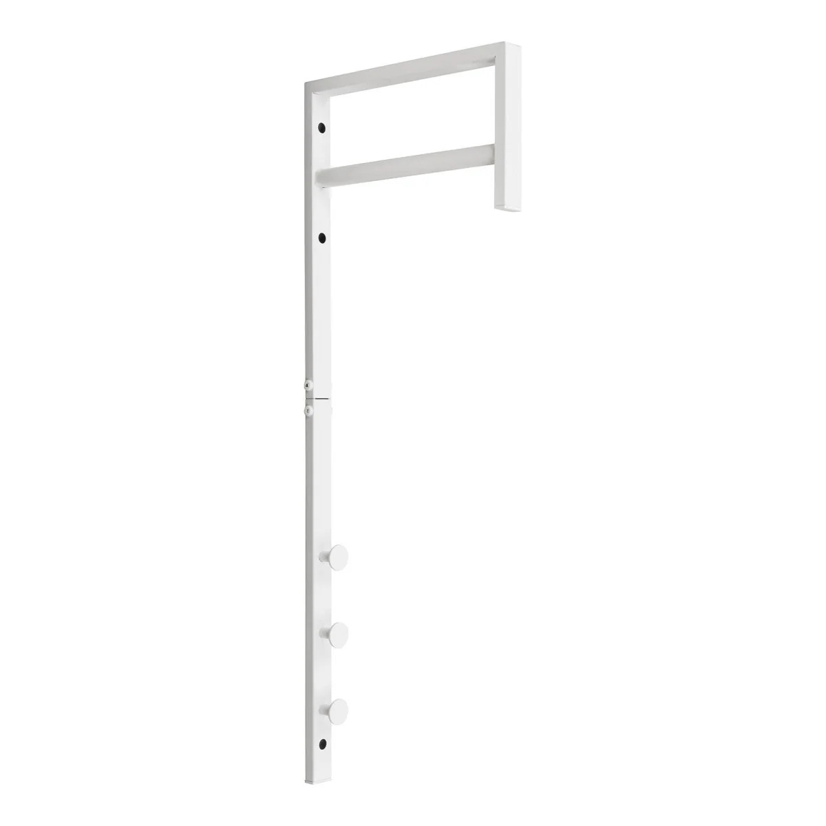 Trento vegghengt klesstativ hvit metall 82 cm - Image 4