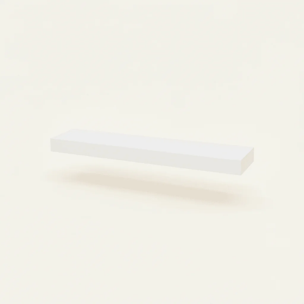 Hylle med LED-lys hvit - Image 4