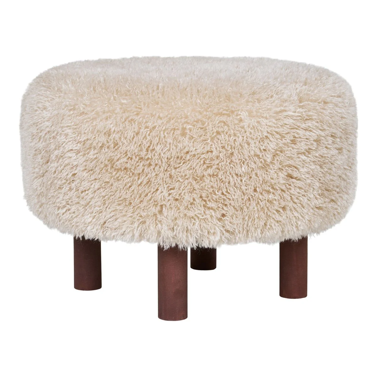 Inverness puff brun ø50 cm - Image 6