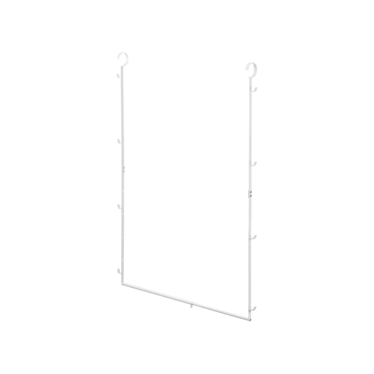 Justerbart klesstativ for garderobe med kroker
