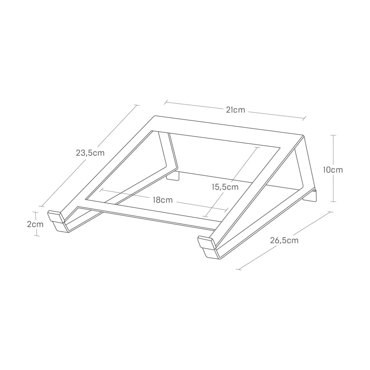 Stativ for laptop/nettbrett hvit - Image 5