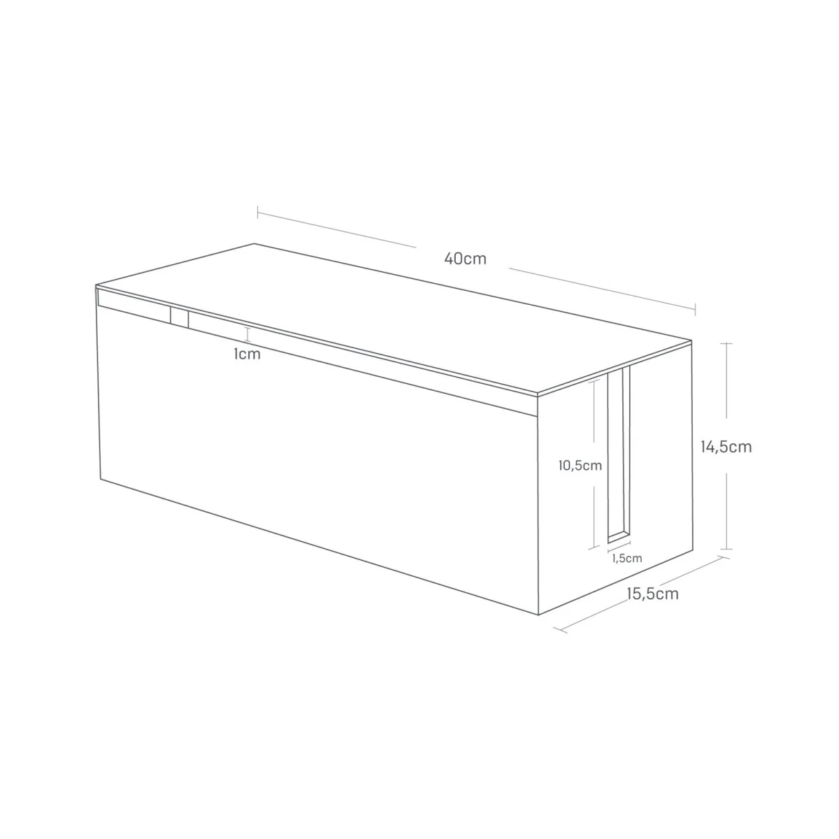 Kabelboks hvit - Image 4