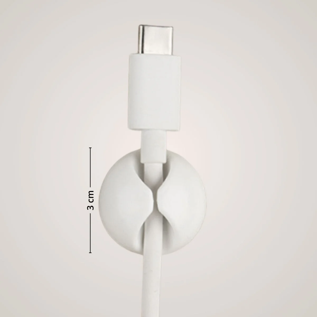 Ledningsholder hvit - Image 2