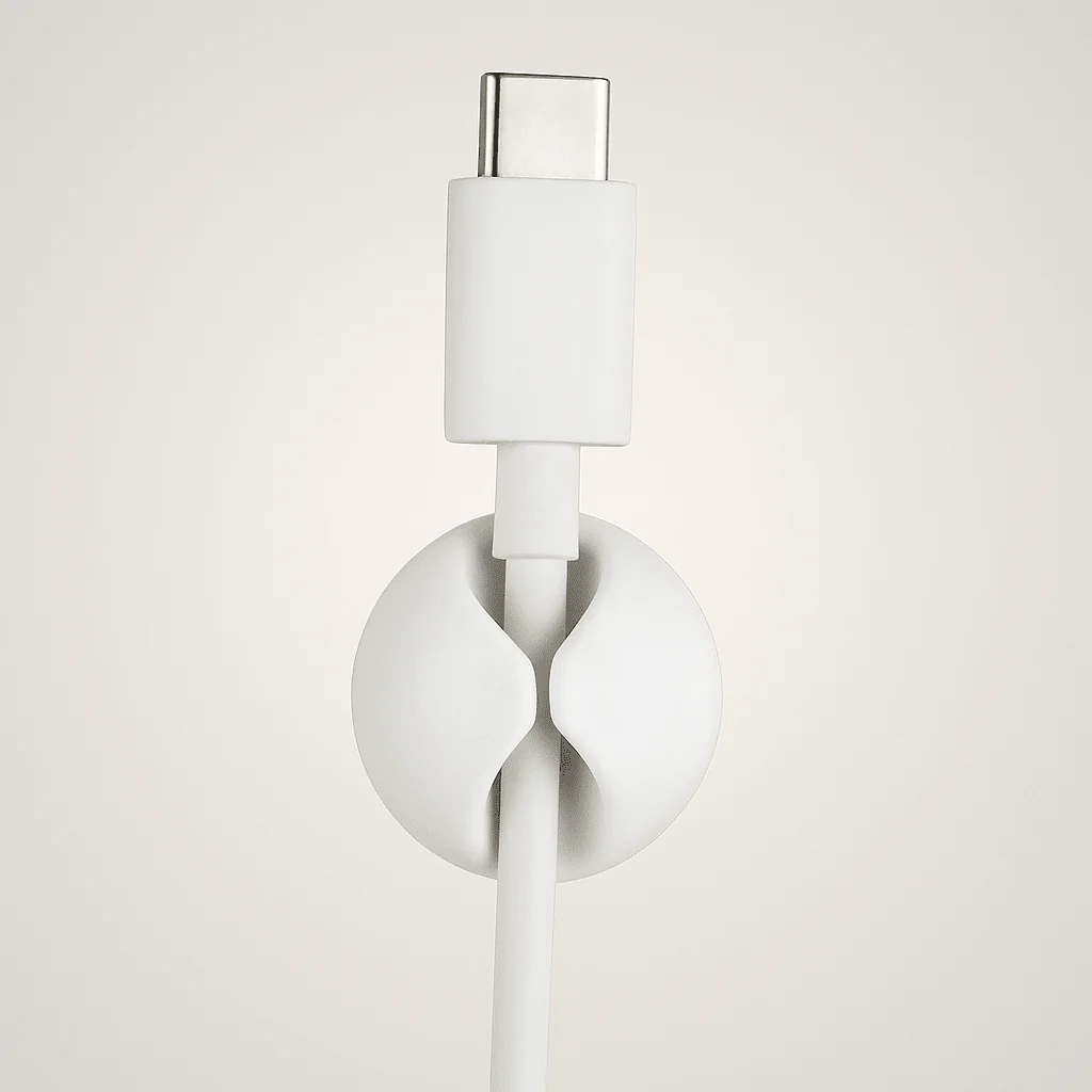 Ledningsholder hvit - Image 4