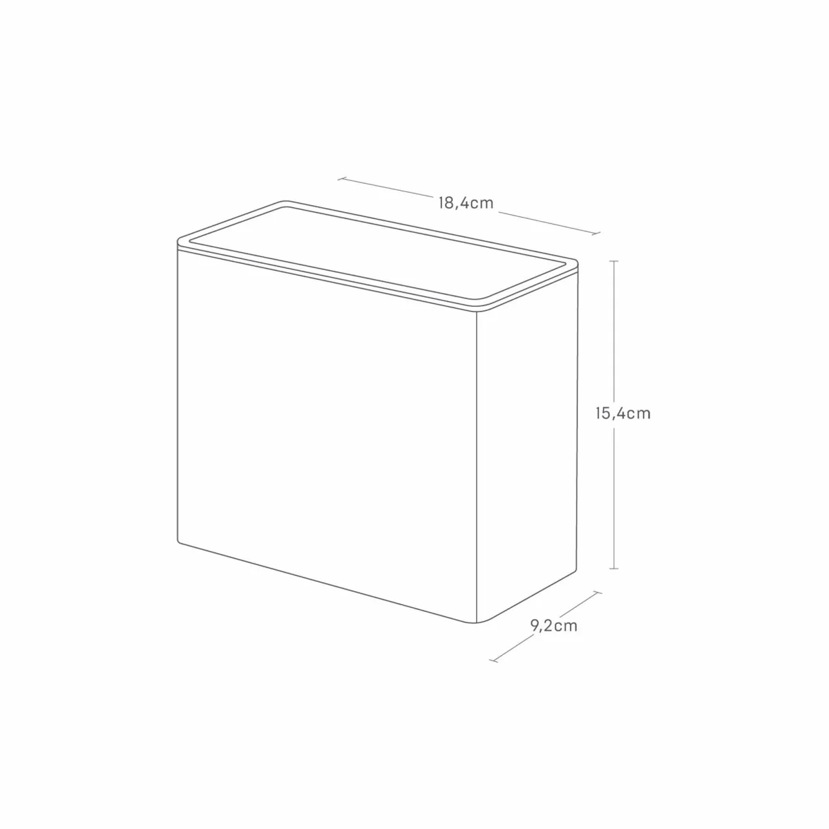 Oppbevaringsboks til kaffefilter og kapsler hvit 1,9L - Image 3