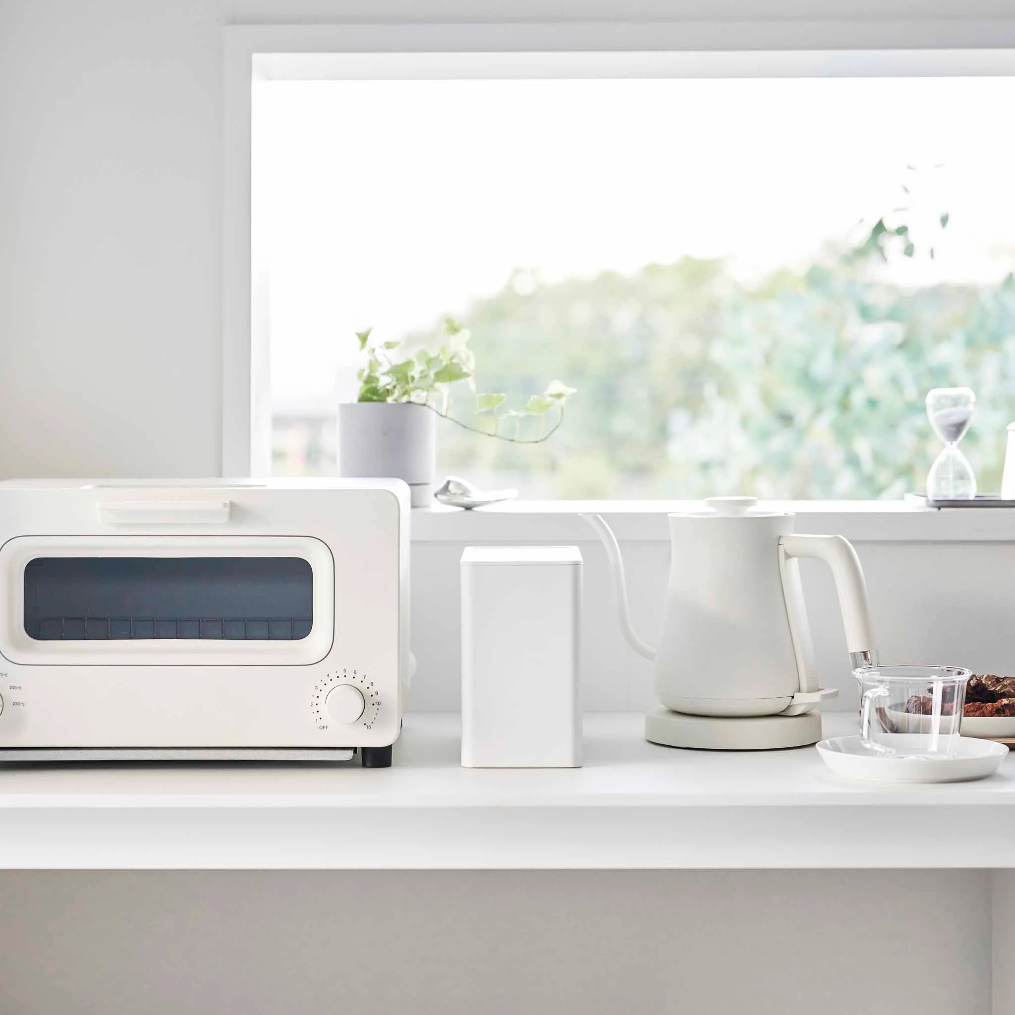 Oppbevaringsboks til kaffefilter og kapsler hvit 1,9L - Image 4