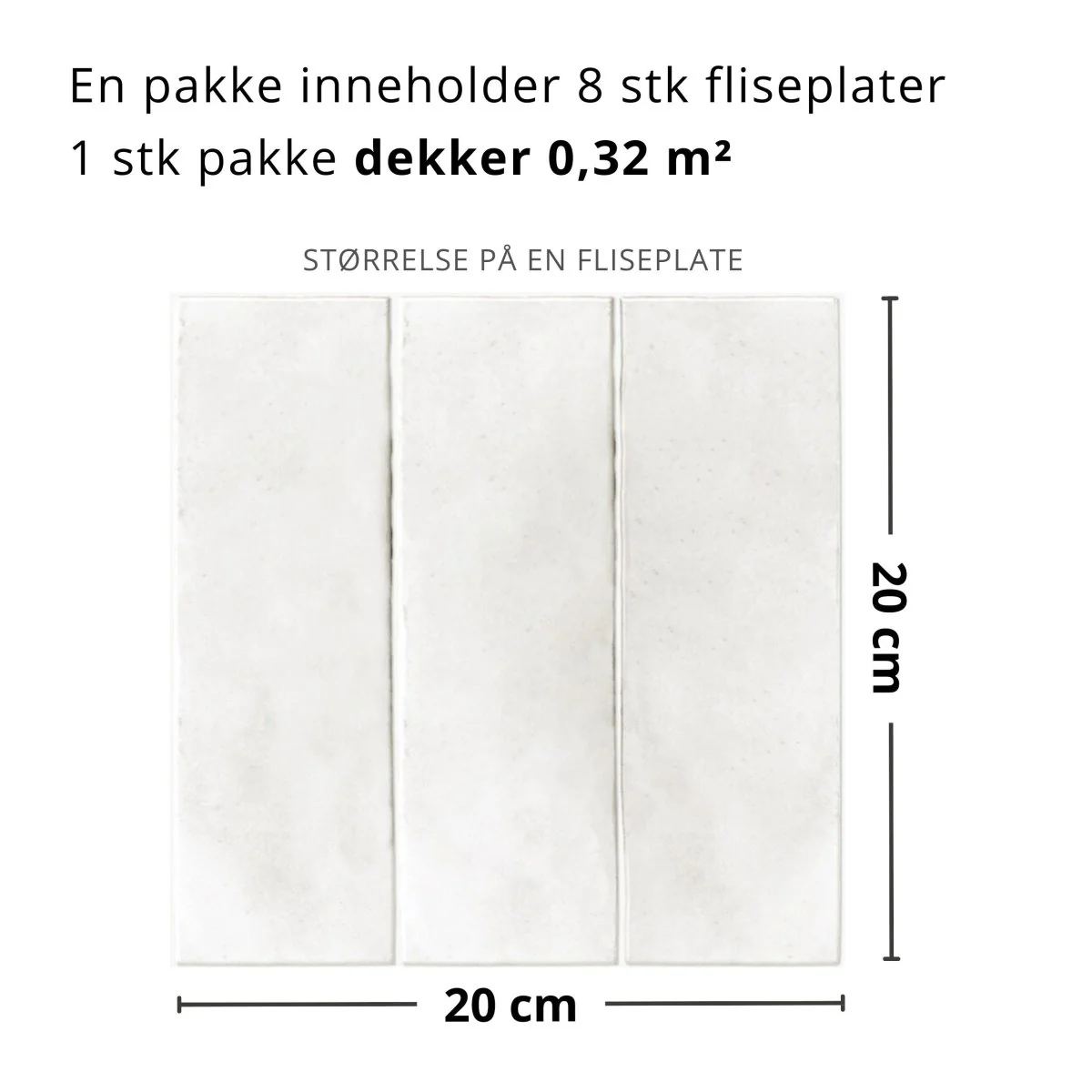 8-pk Katja lys grå selvklebende fliser - Image 2