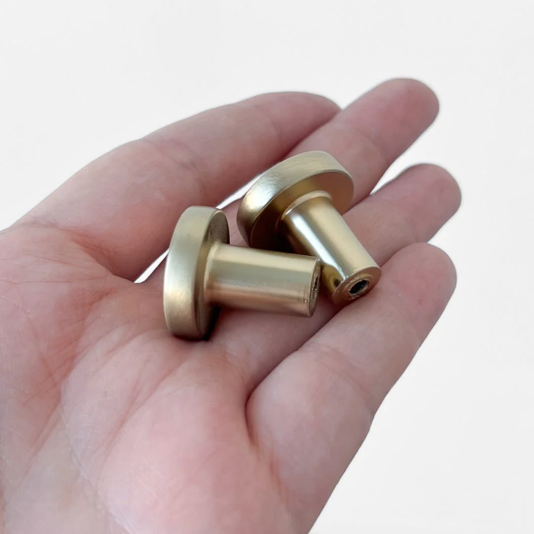 Knott, børstet messing 22 mm - Image 4