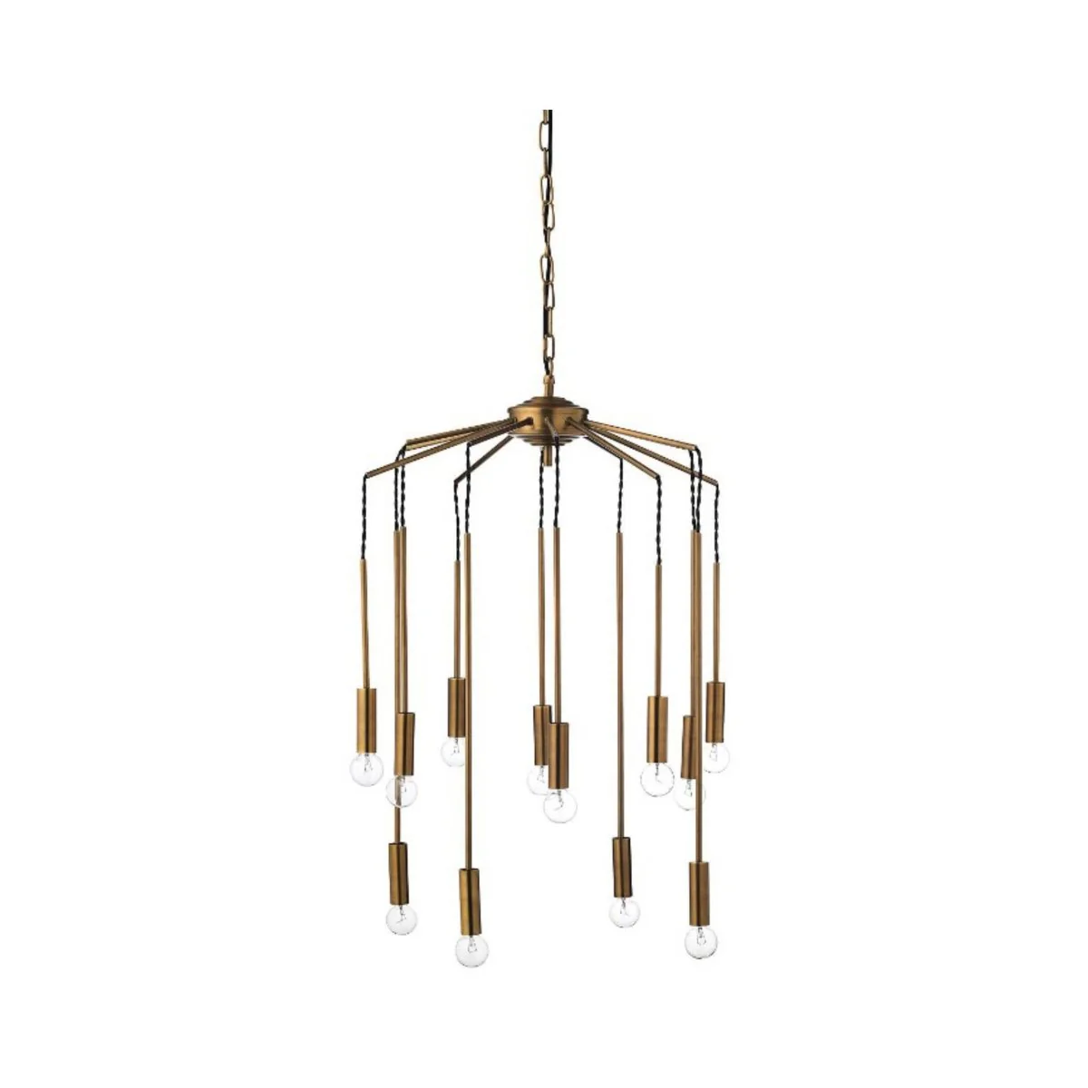 Pendellampe 12 armer metall gull 66 x 84 cm - Image 3