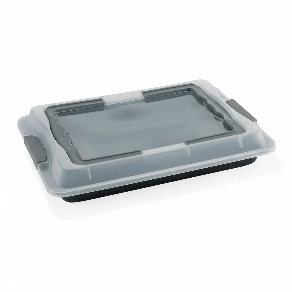 Langpanne med lokk grå 42 x 29 cm - Image 8