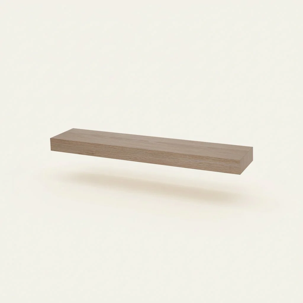 Hylle med LED-lys natur - Image 4