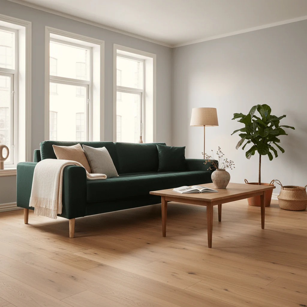 Lido 3 seters sofa mørkegrønn