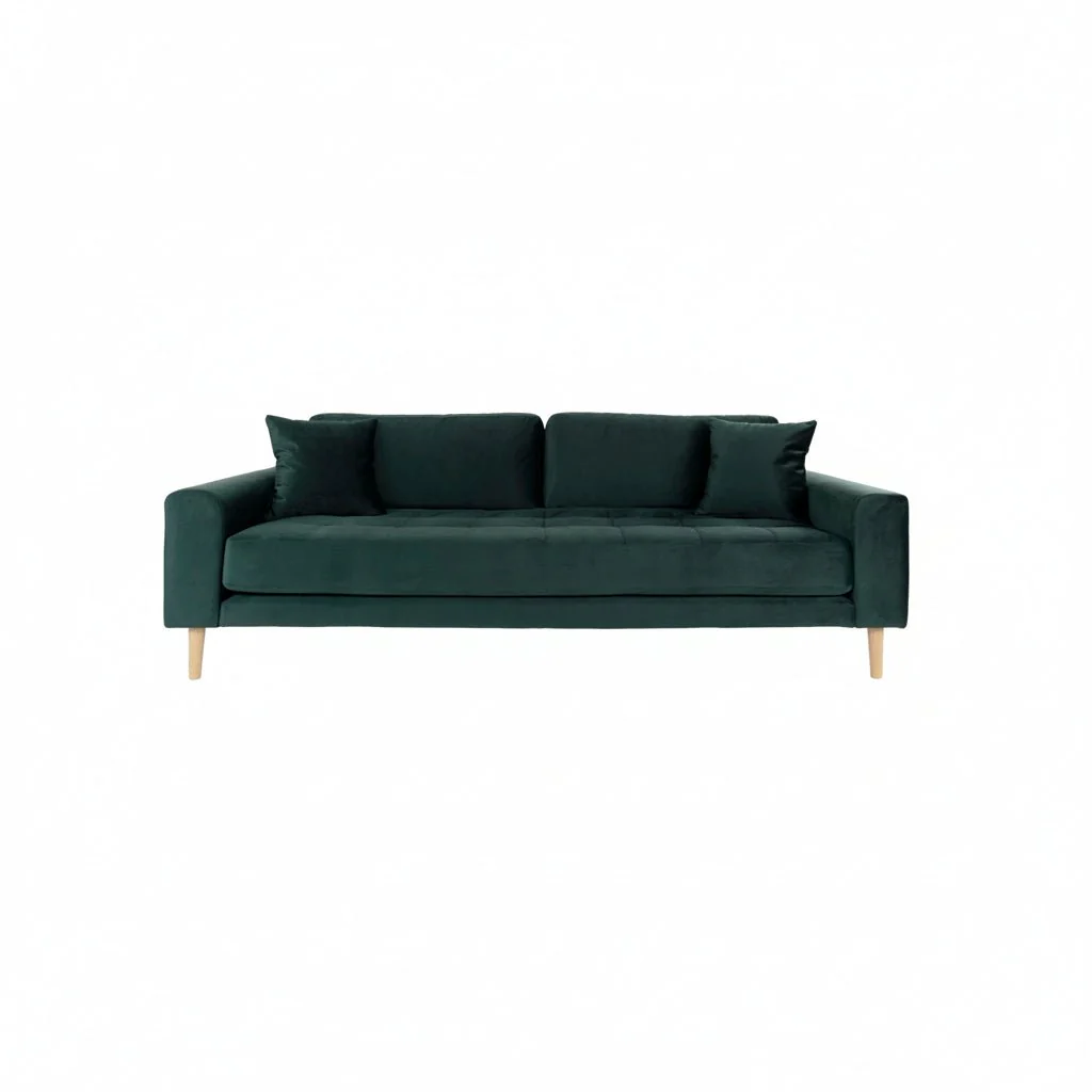 Lido 3 seters sofa mørkegrønn - Image 4