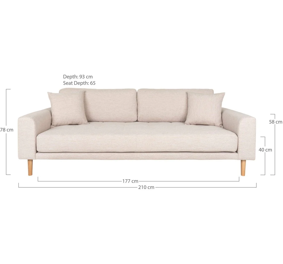 Lido Lounge sofa sand - Image 3