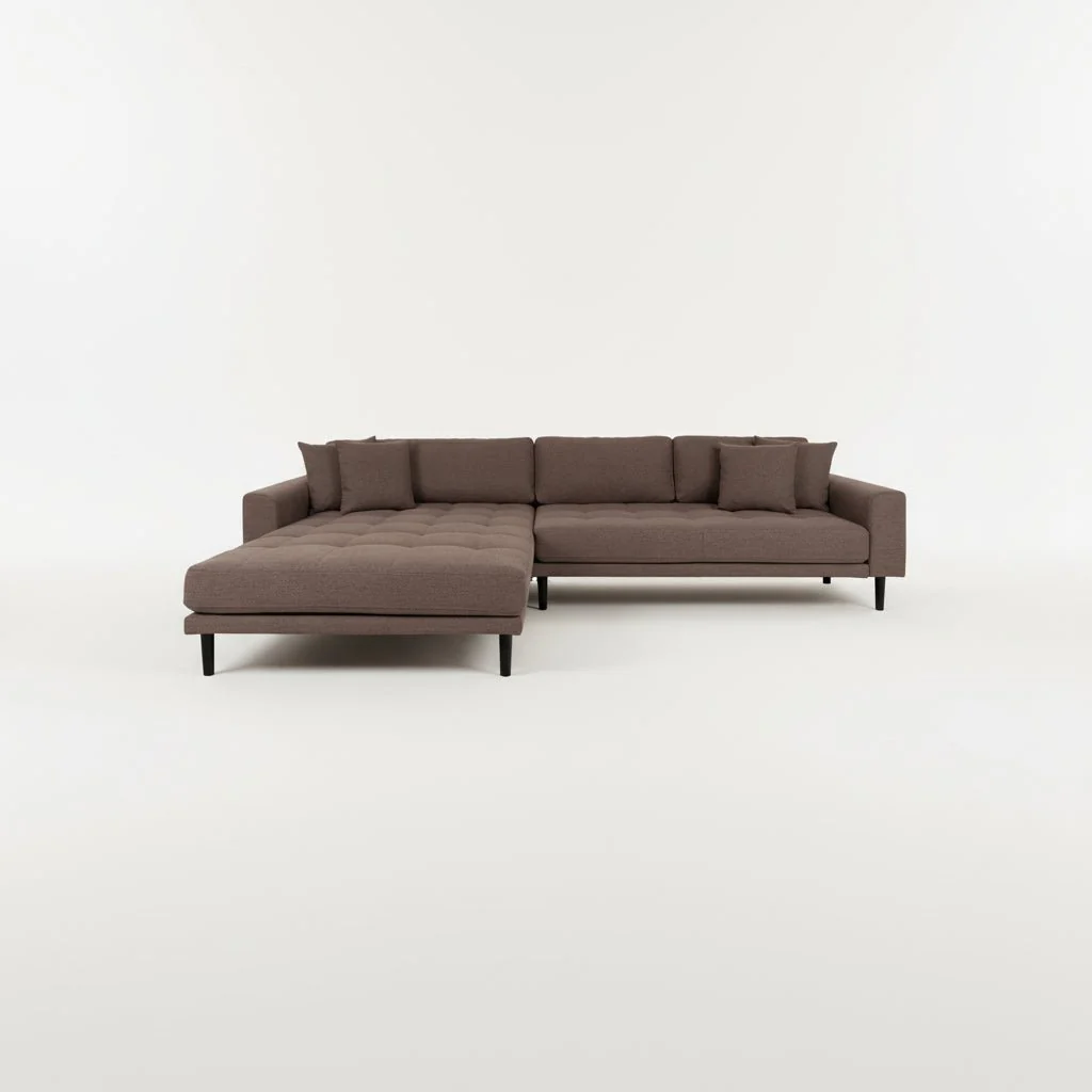 Lido Lounge sofa brun, venstrevendt