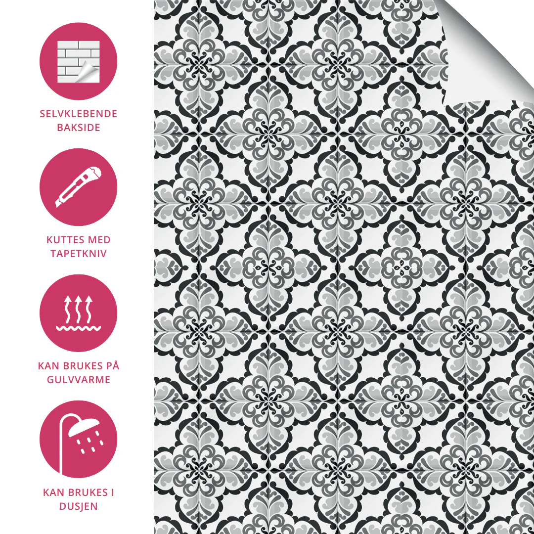 8-pk Lisbonne selvklebende fliser - Image 10