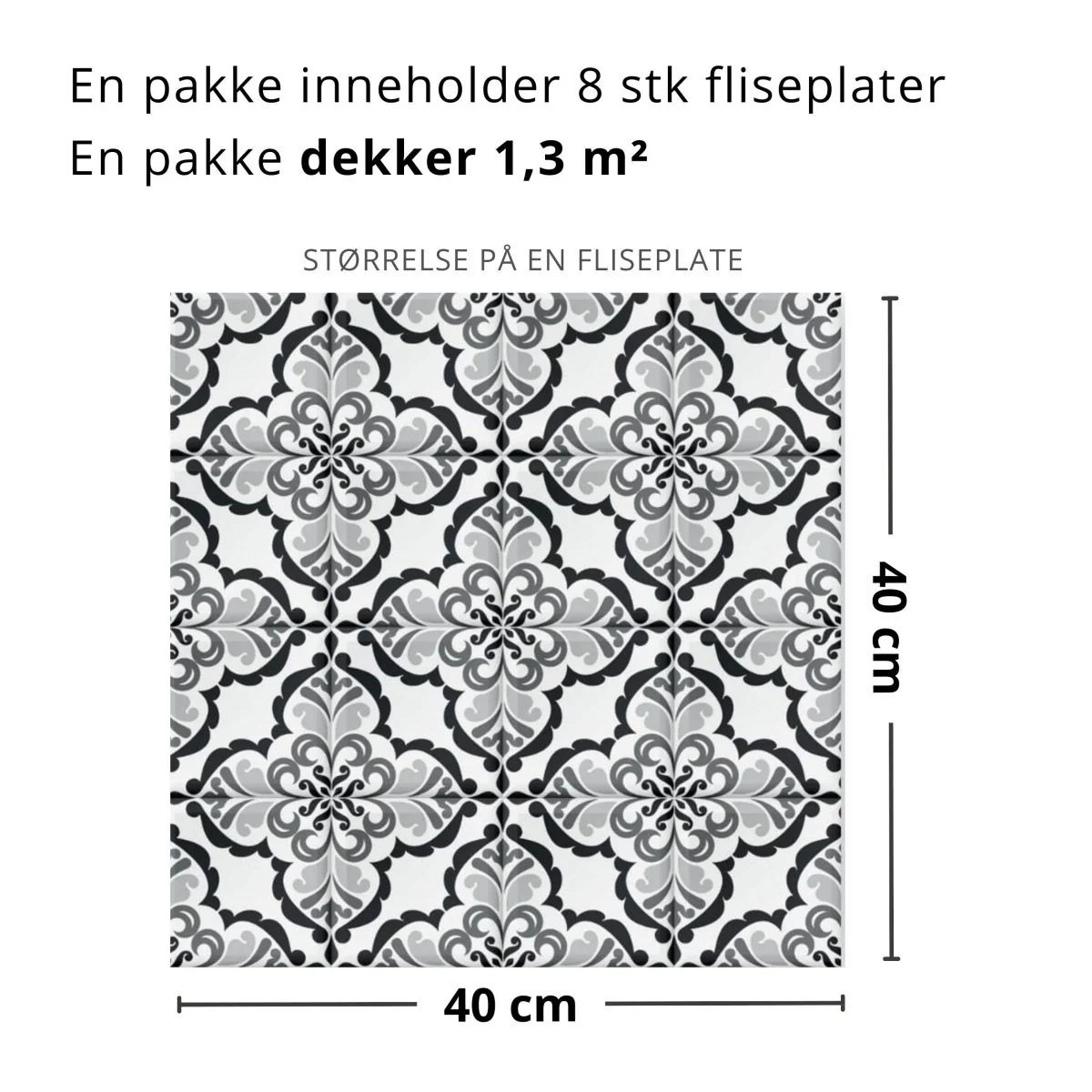 8-pk Lisbonne selvklebende fliser - Image 5