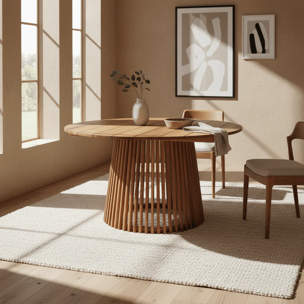 Lorca spisebord teak natur 120 cm - Image 3