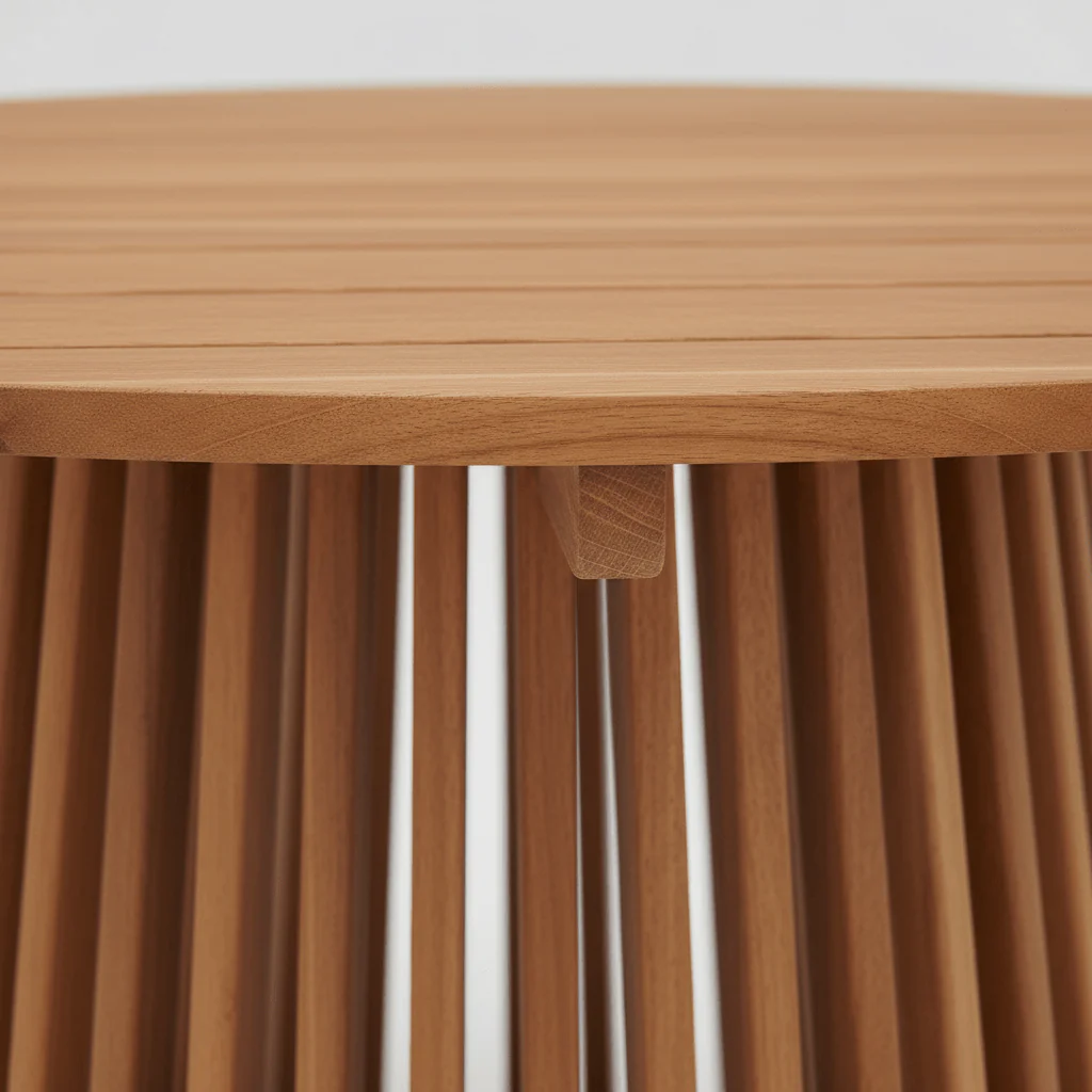 Lorca spisebord teak natur 120 cm - Image 4