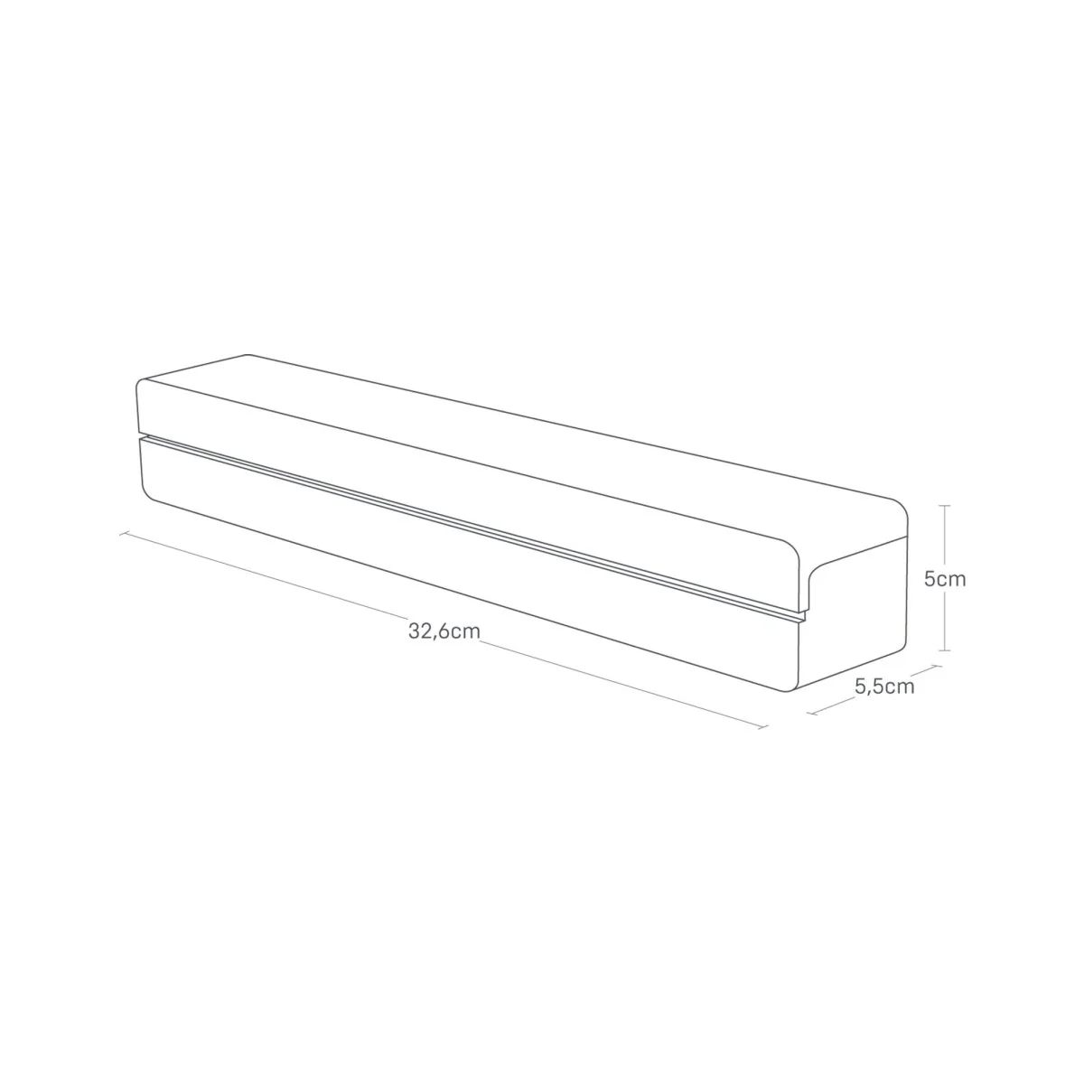 Magnetisk foliedispenser sort 32,5 cm - Image 3