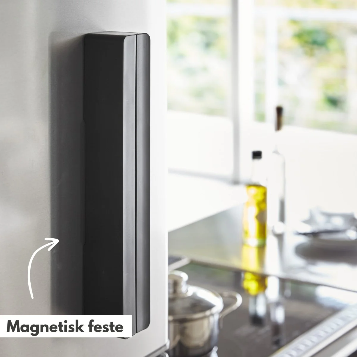 Magnetisk foliedispenser sort 32,5 cm - Image 4