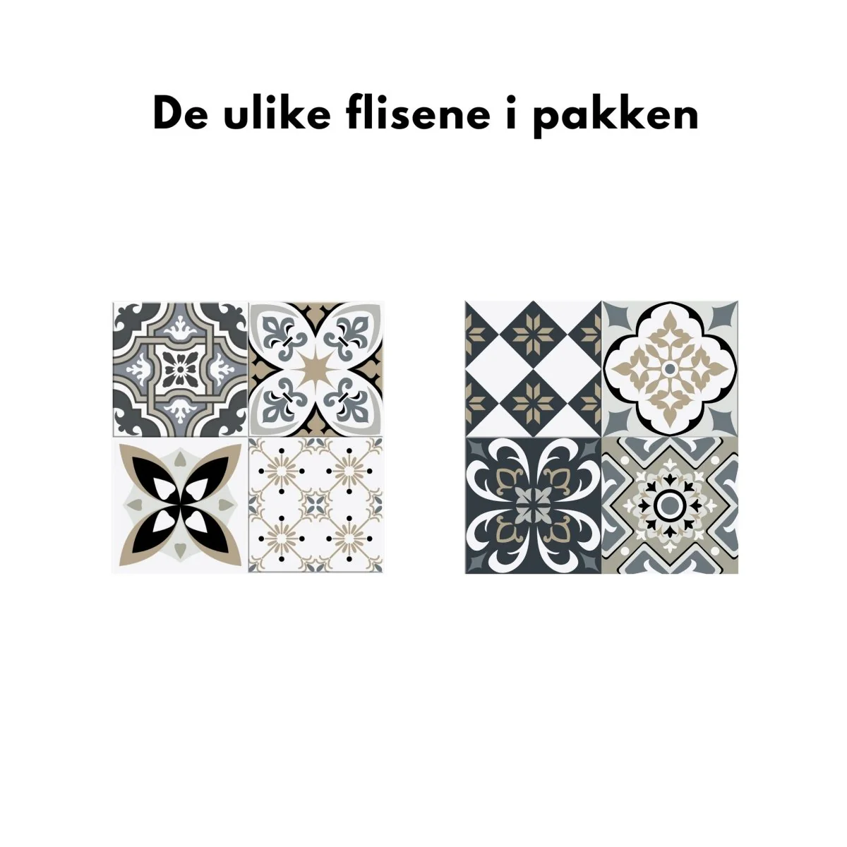 8-pk Margaux selvklebende fliser - Image 5