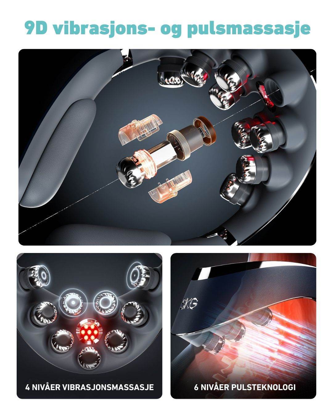 Massasjeapparat for nakke G7 Pro-Fold - Image 2