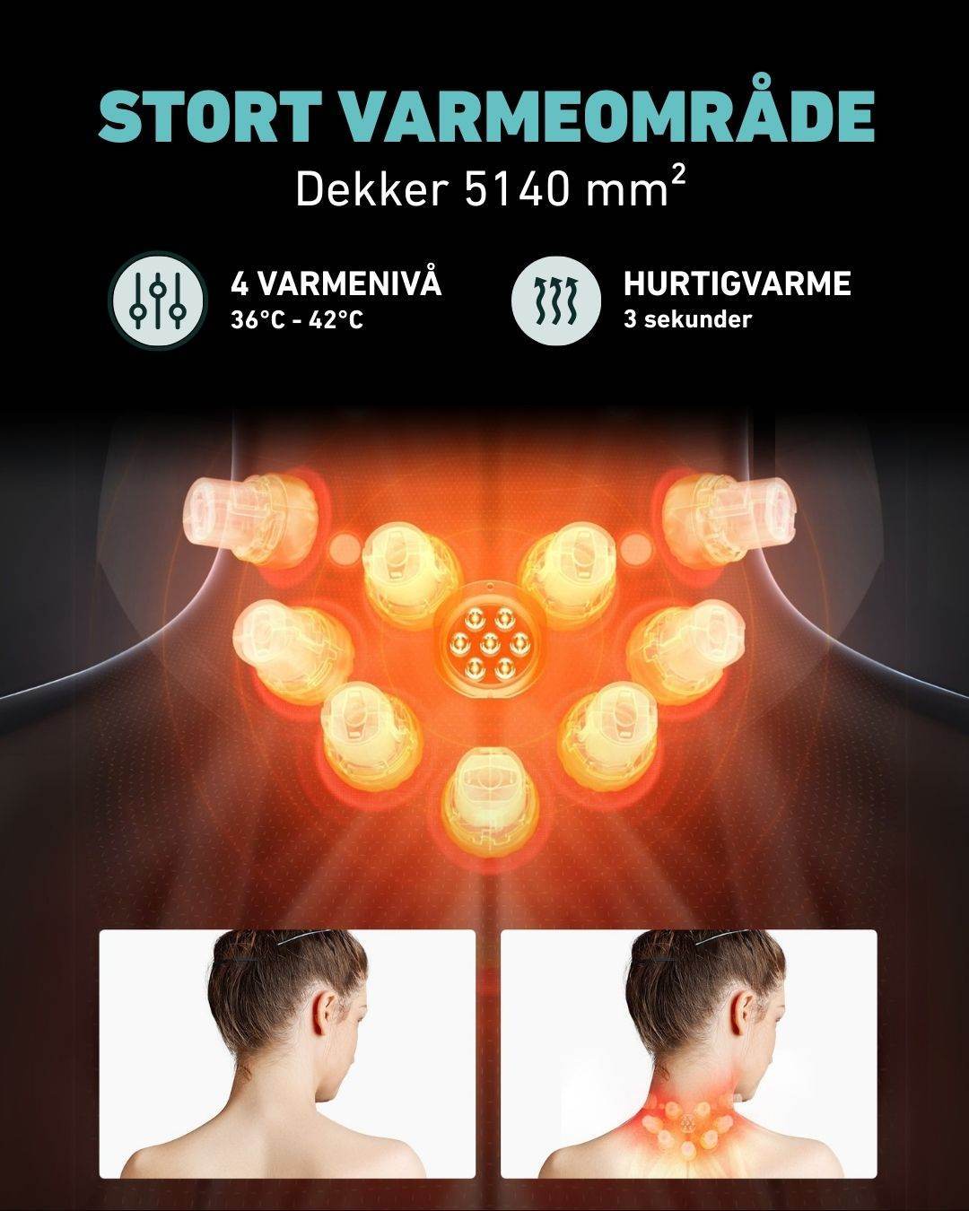 Massasjeapparat for nakke G7 Pro-Fold - Image 6