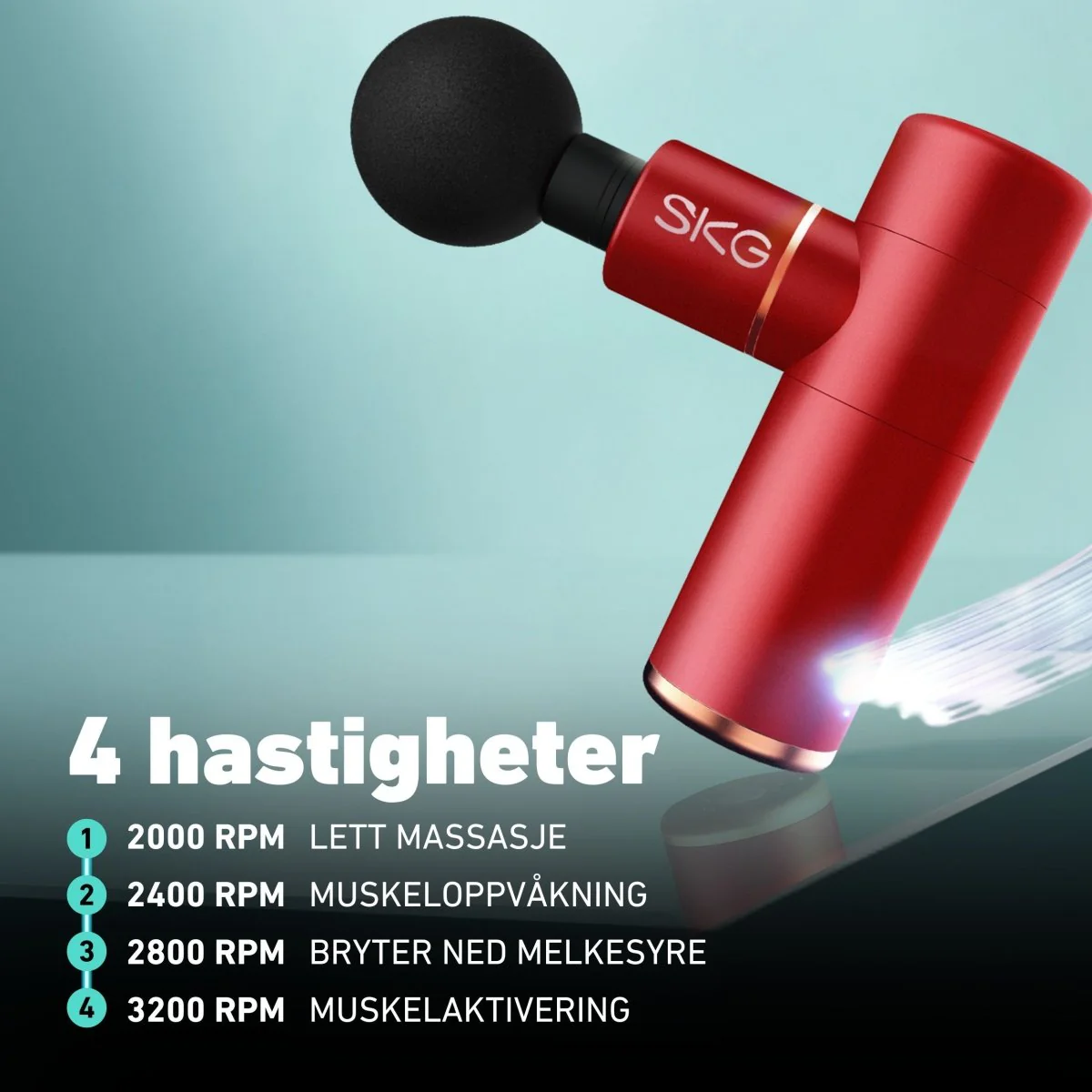 Massasjepistol F3 rød - Image 18