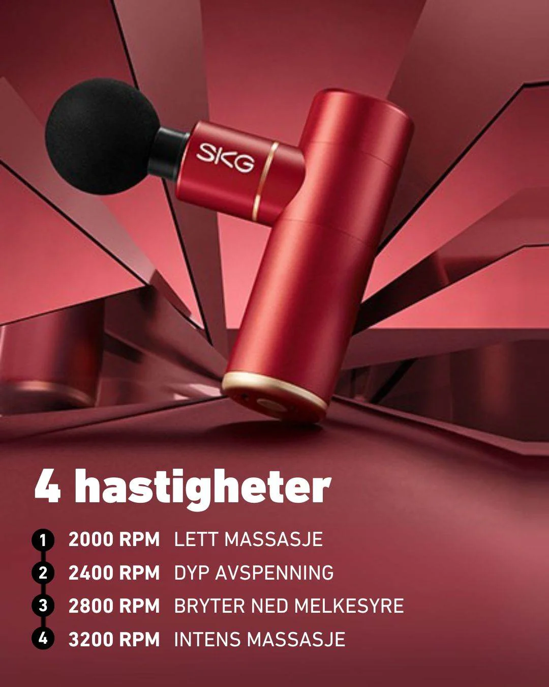 Massasjepistol F3 rød - Image 7
