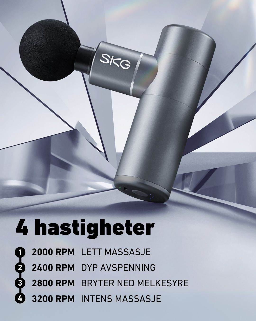 Massasjepistol F3 grå - Image 4