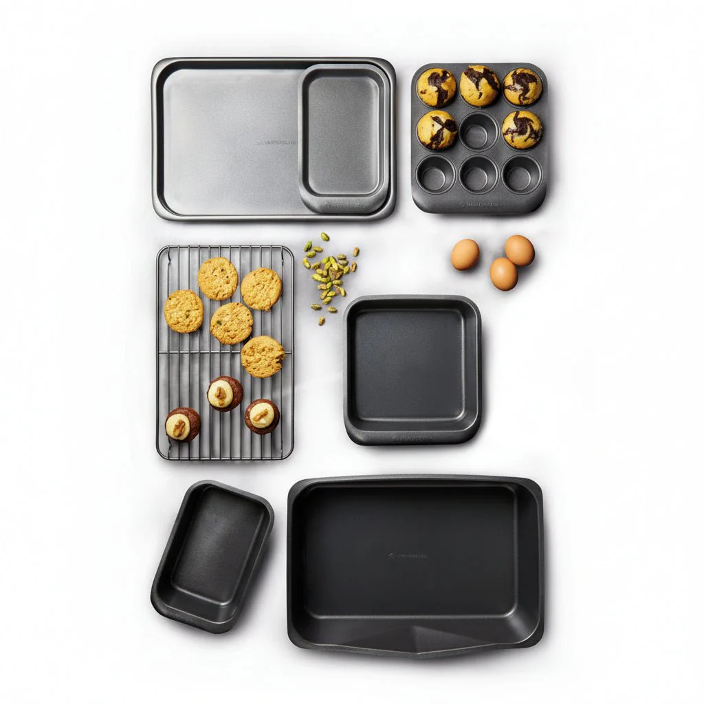 7-pk bakeformsett non-stick, stabelbar - Image 2