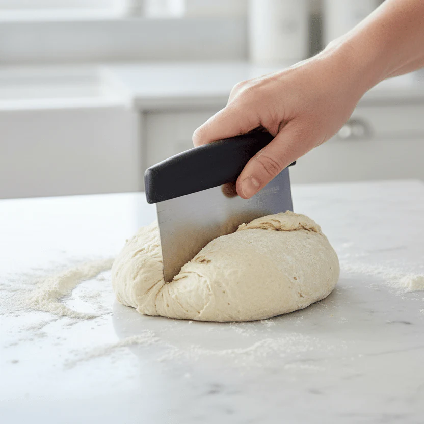 Deigskrape i rustfritt stål med måleskala - Image 5