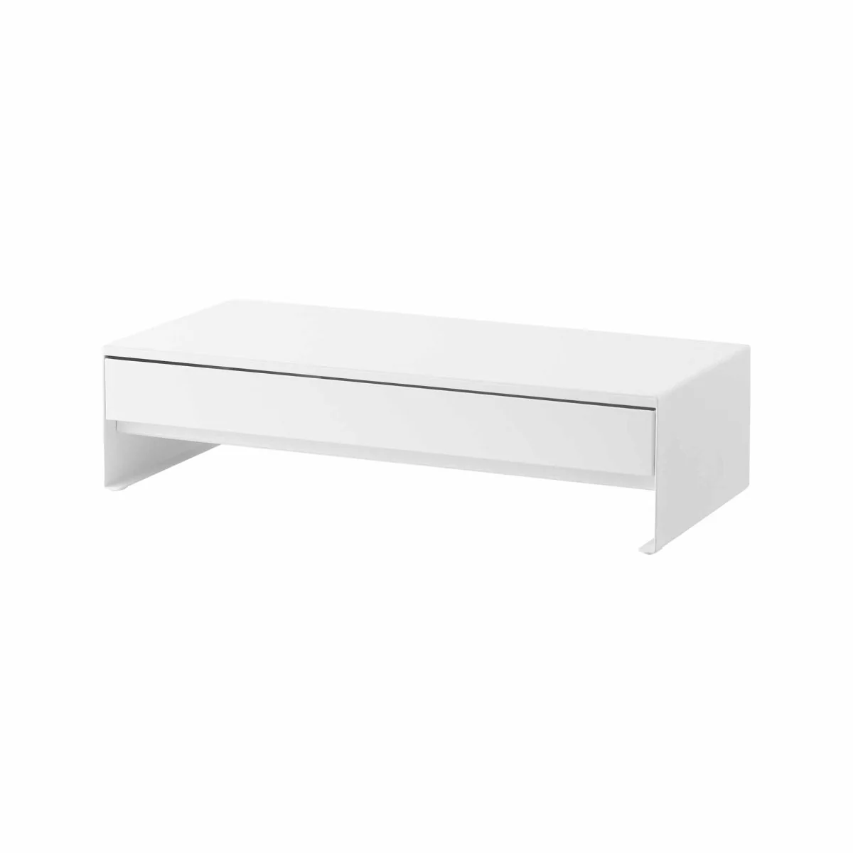 Monitorstativ med skuff hvit 50 x 24 x 12,8 cm - Image 10