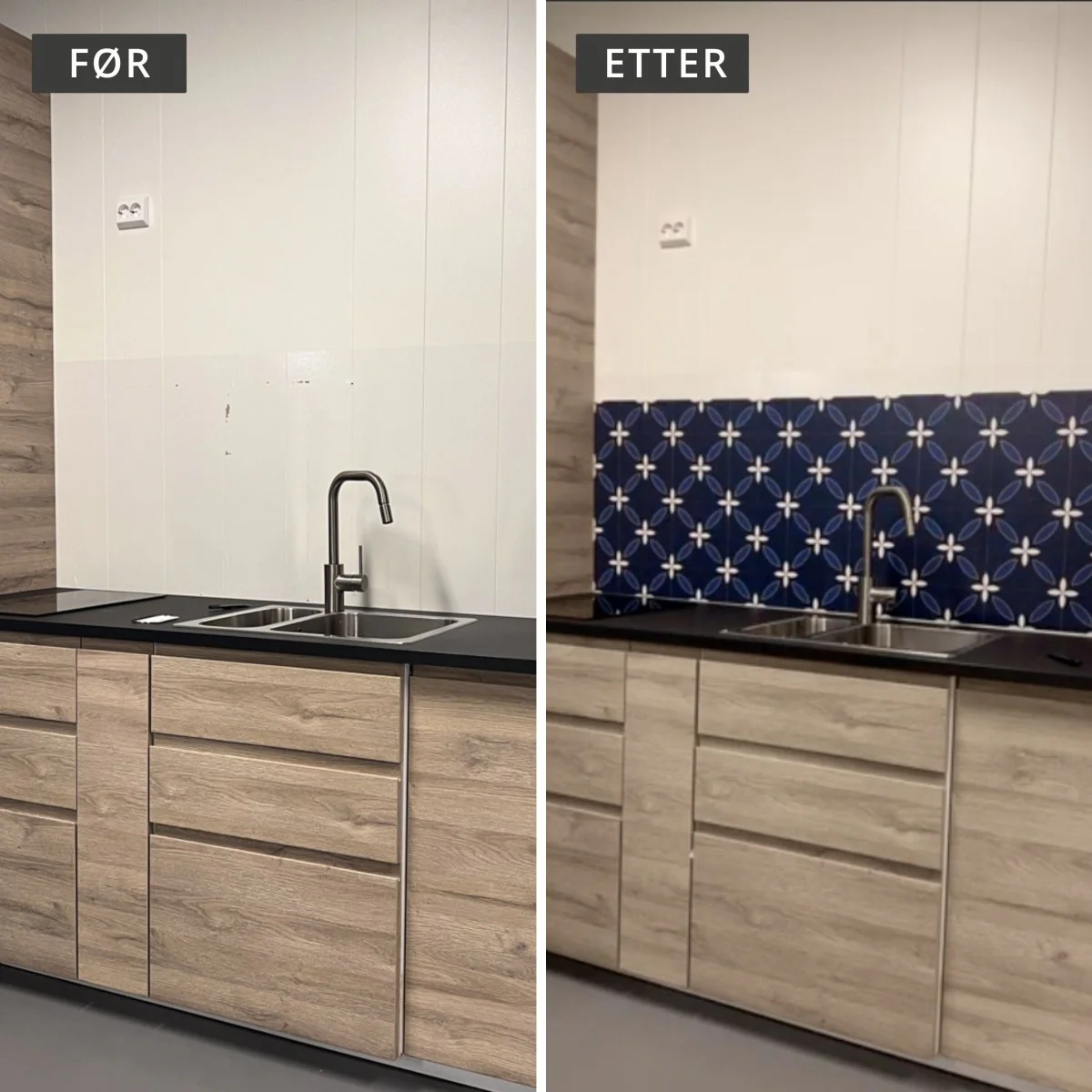 Classic Navy selvklebende backsplash - Image 3