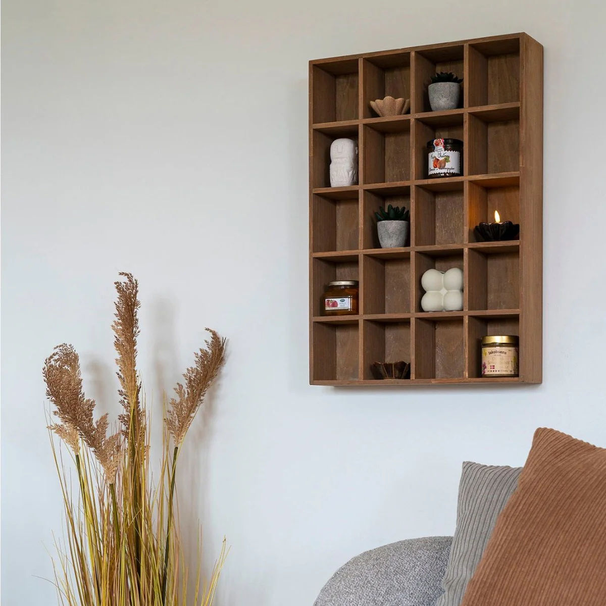 Moss vegghylle furu natur 44 x 10 x 63 cm