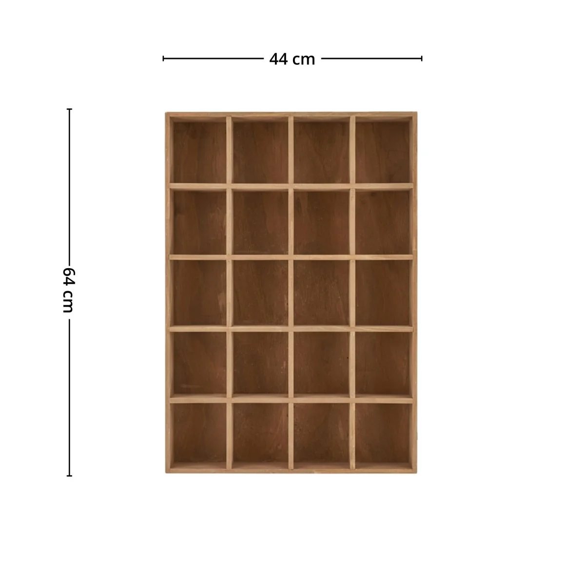 Moss vegghylle furu natur 44 x 10 x 63 cm - Image 3