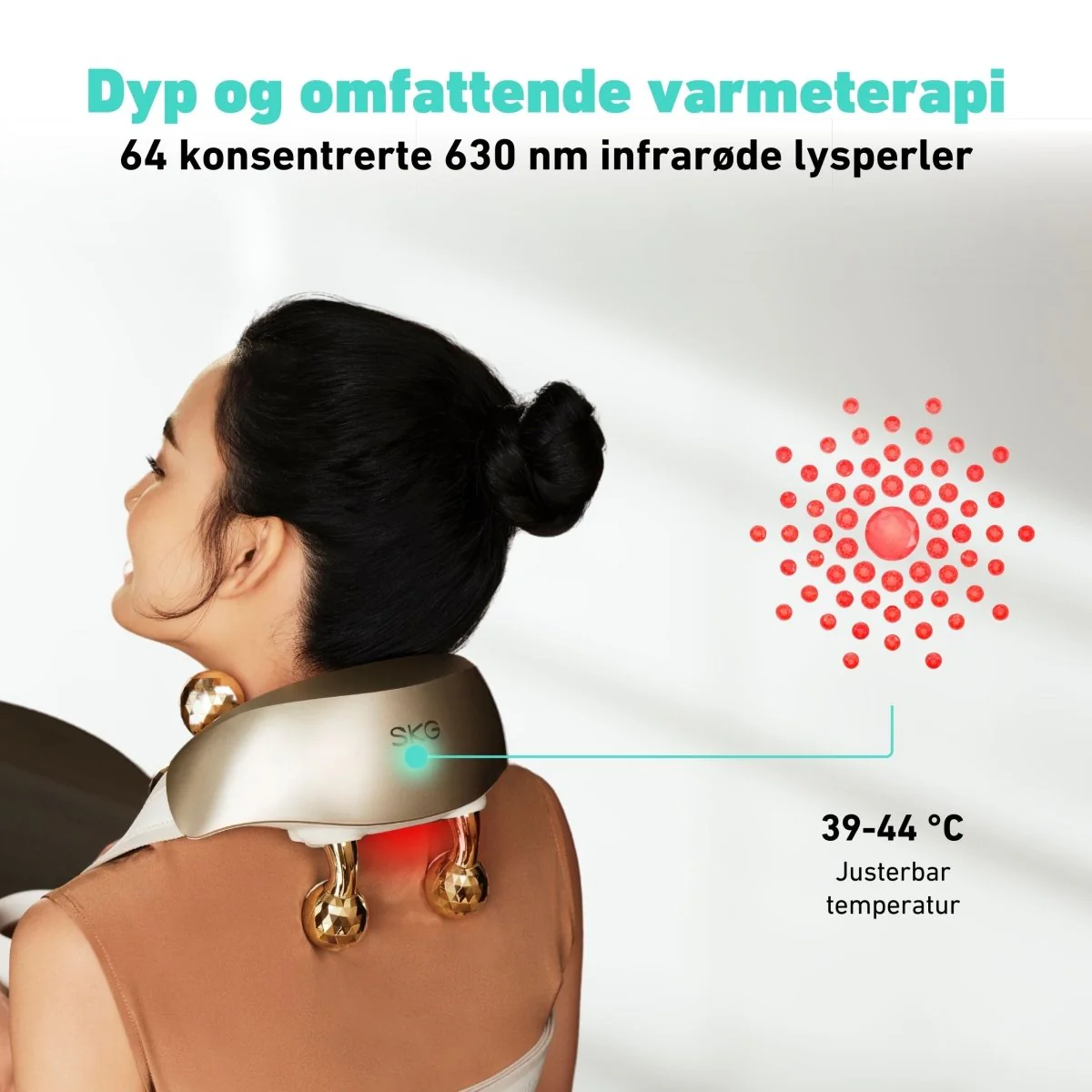 Massasjeapparat for nakke H7 Ultra Gold Edition - Image 5