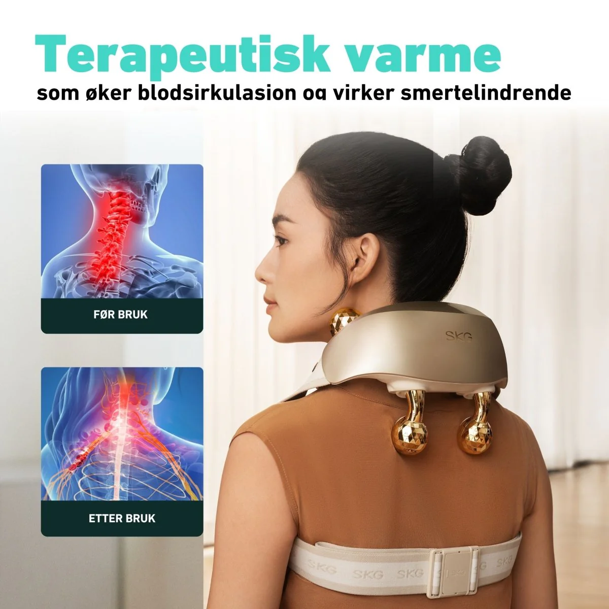 Massasjeapparat for nakke H7 Ultra Gold Edition - Image 6