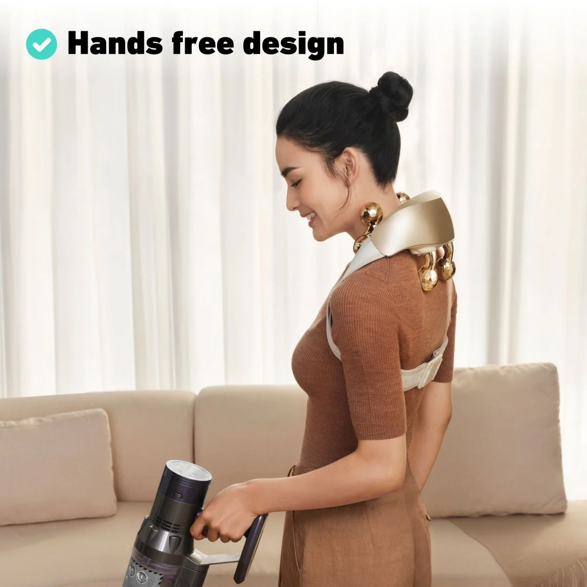 Massasjeapparat for nakke H7 Ultra Gold Edition - Image 9