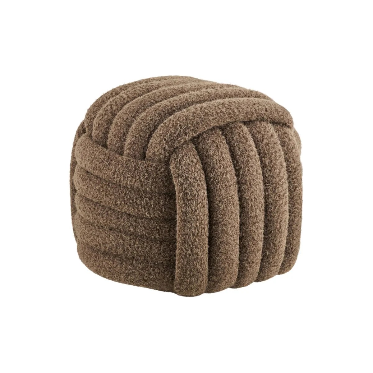 Napier puff brun ø48 cm - Image 5