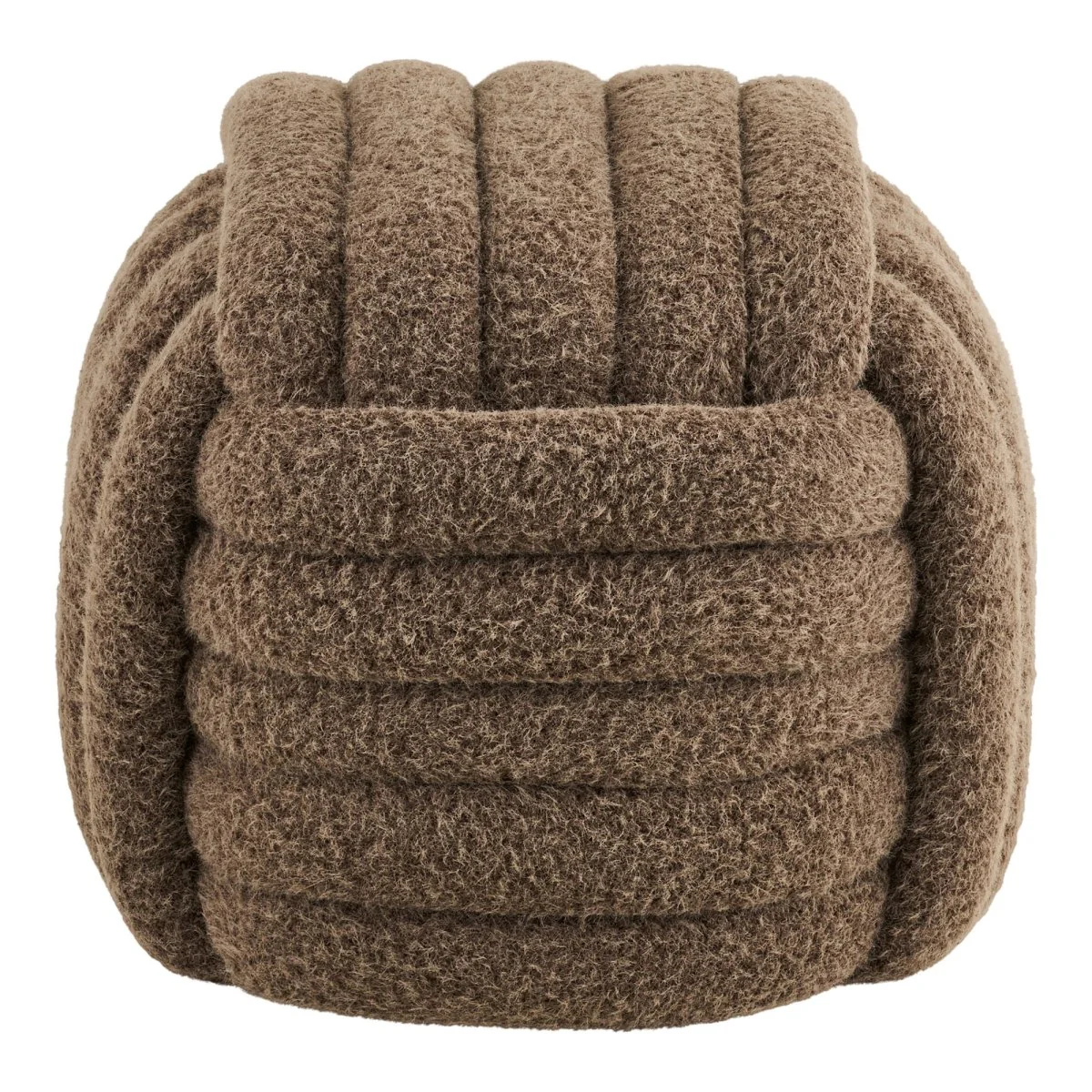 Napier puff brun ø48 cm - Image 7