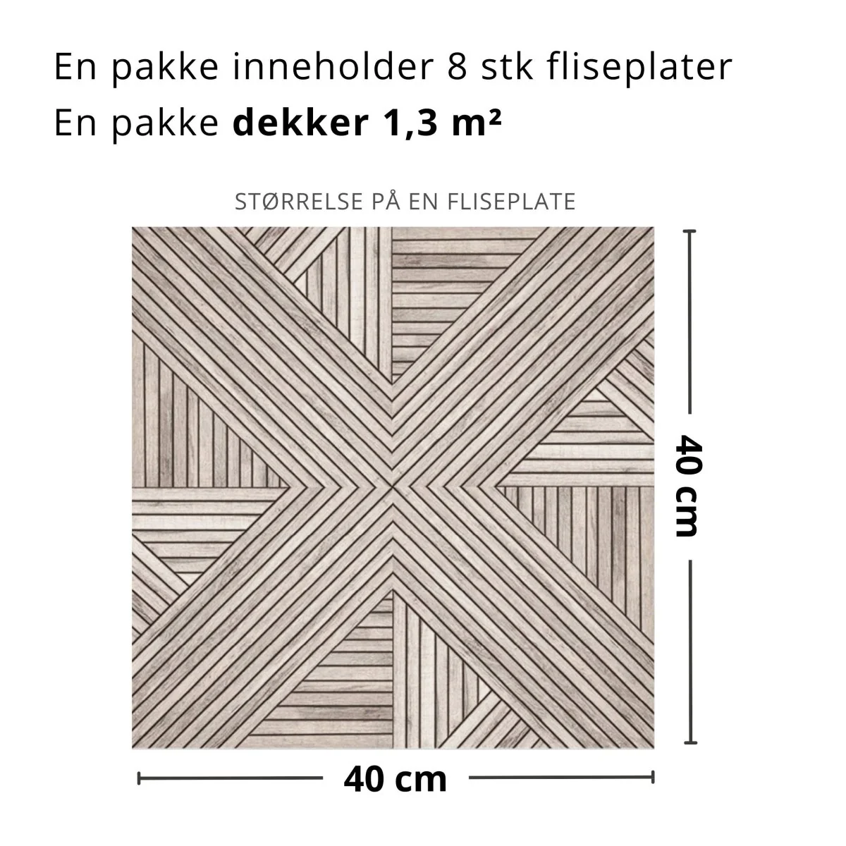 8-pk Oda selvklebende fliser - Image 4
