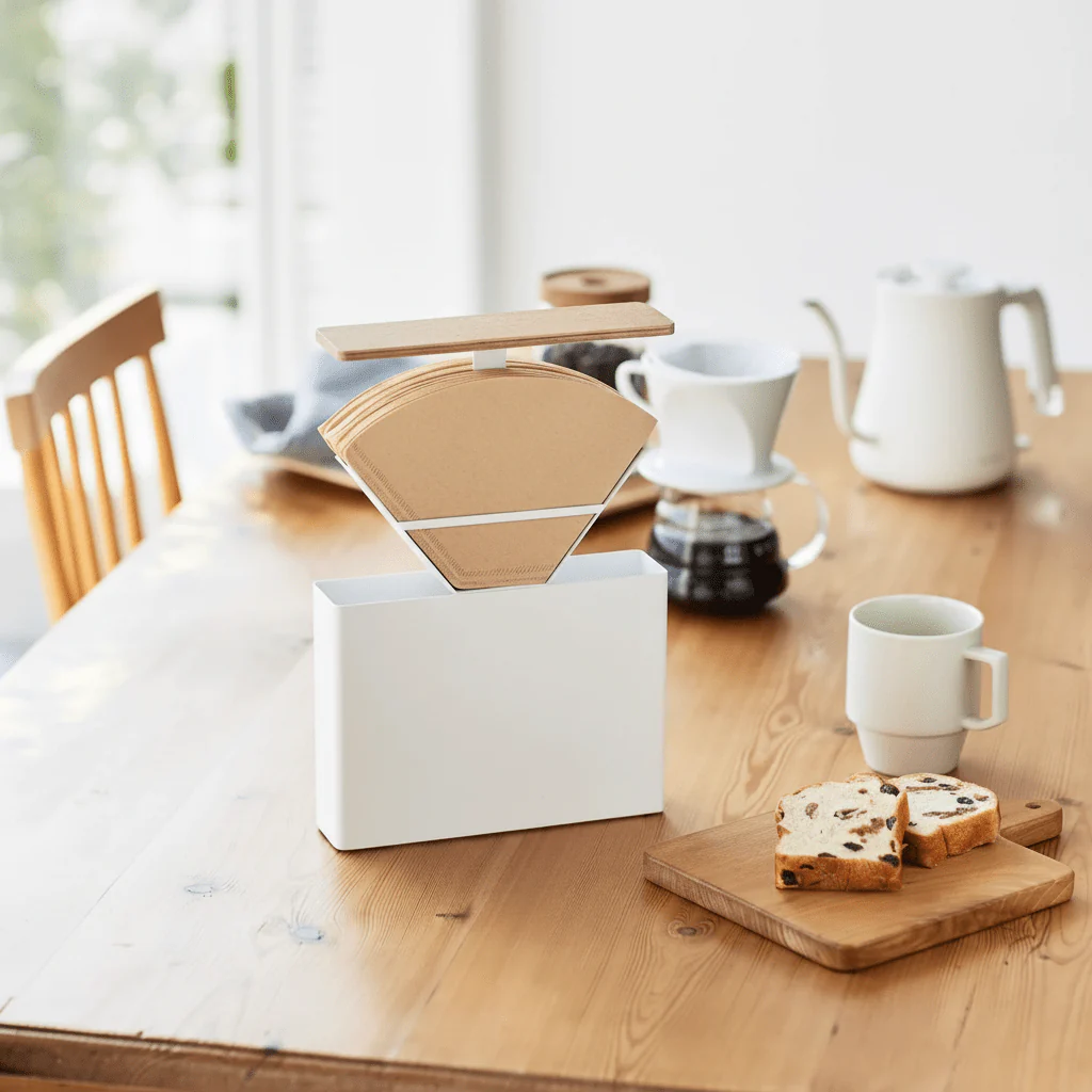 Oppbevaring for kaffefilter hvit - Image 3