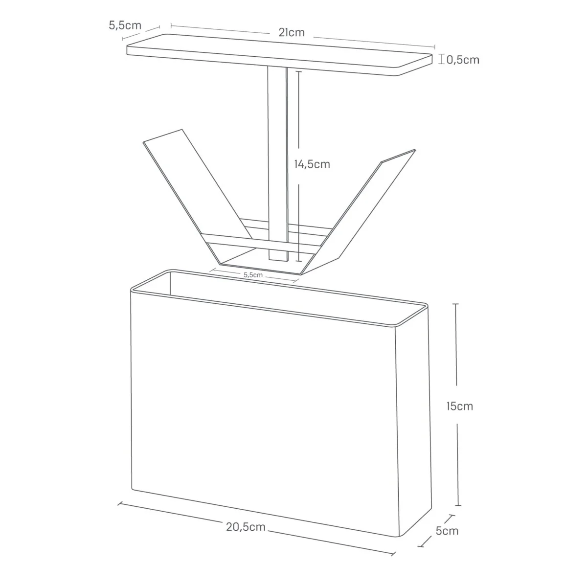 Oppbevaring for kaffefilter hvit - Image 4
