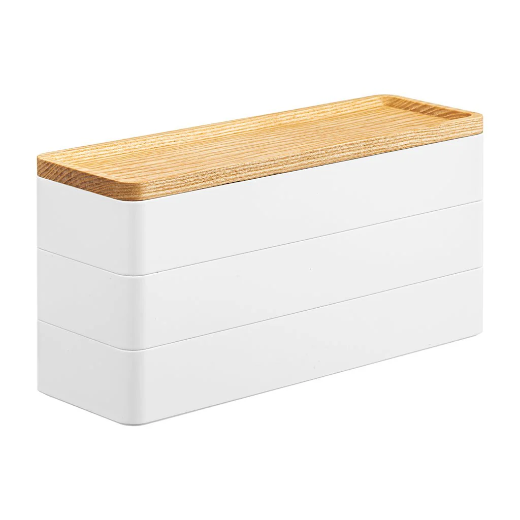 Smykkeskrin 3 etasjer hvit - Image 10
