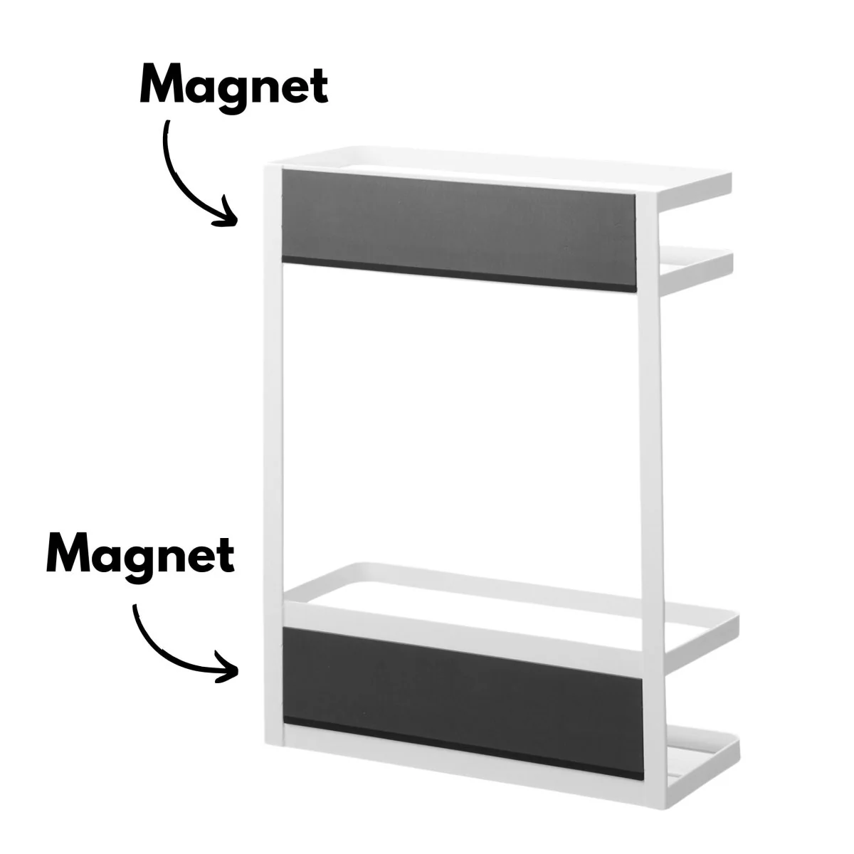 Magnetisk oppbevaringshylle hvit 28 x 11,5 x 40 cm - Image 7