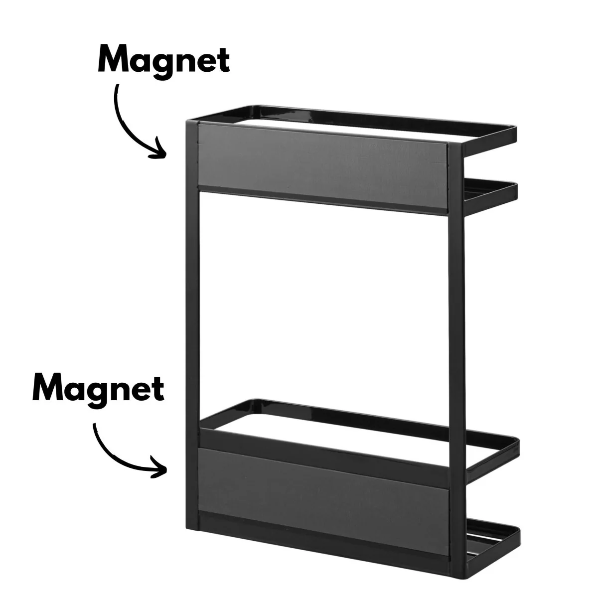 Magnetisk oppbevaringshylle sort 28 x 11,5 x 40 cm - Image 8